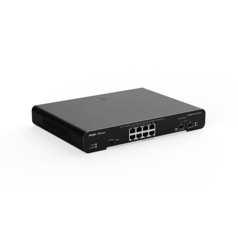 Коммутатор L2 8x1Гб/c + 2xSFP, 125W PoE, металлический корпус