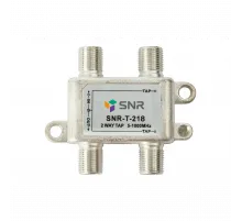 Ответвитель абонентский SNR-T-218 на 2 отвода, вносимое затухание IN-TAP 18dB.