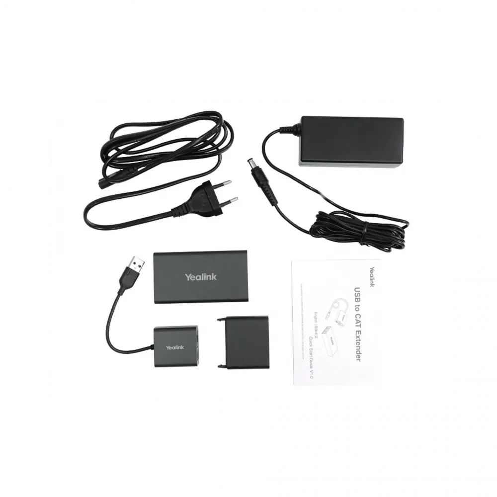 Удлиннитель USB USB2CAT5E-EXT (приемопередающий комплект, адаптер электропитания, AMS-2 года)