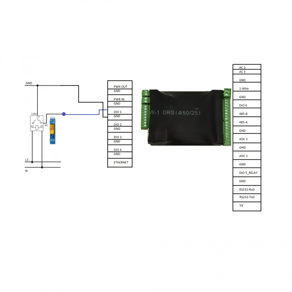 Датчик напряжения на DIN рейку Phase Detector-DIN с дискретным выходом