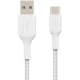 Кабель USB-A — USB-C Belkin для зарядки и синхронизации, 1 м, витой, белый