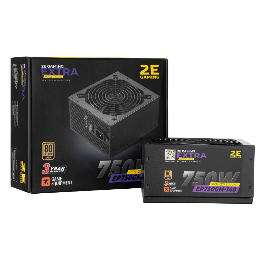 Блок питания 2E GAMING Extra Power 750W 80+ Gold Fully Modular