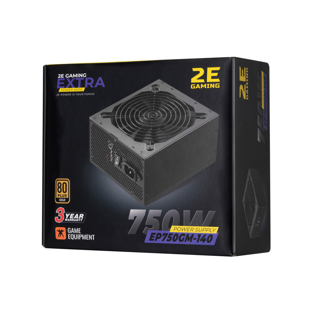 Блок питания 2E GAMING Extra Power 750W 80+ Gold Fully Modular