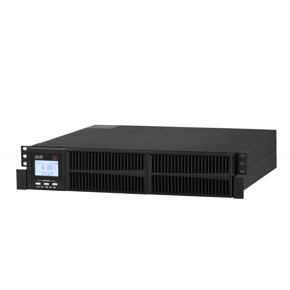 ИБП 2E OD2000RT, 2000VA/1800W, RT2U, LCD, USB, 3xSchuko
