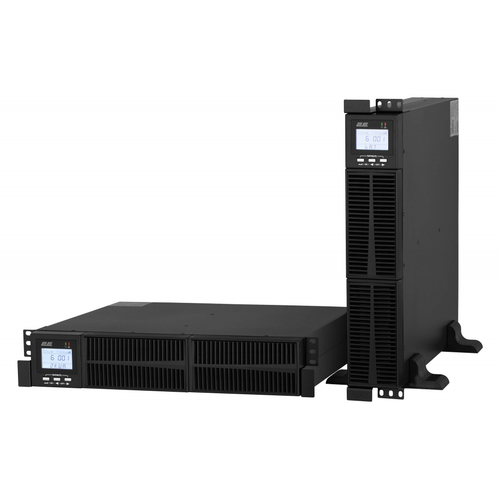 ИБП 2E OD2000RT, 2000VA/1800W, RT2U, LCD, USB, 3xSchuko