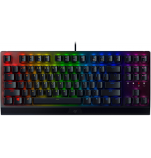 Клавиатура механическая Razer BlackWidow V3 TKL 87key, Green Switch, USB-A, EN/RU, RGB, чёрный