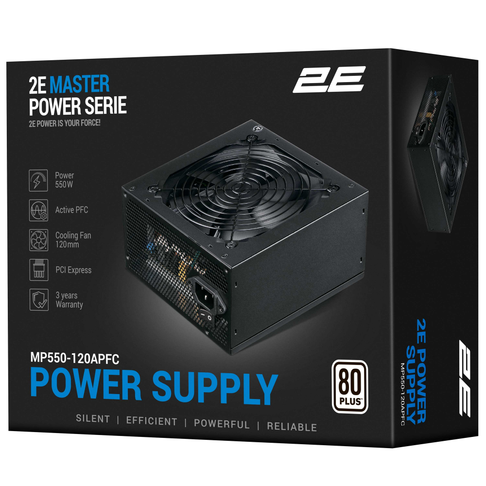 Блок питания 2E Master Power 550W 80+ White