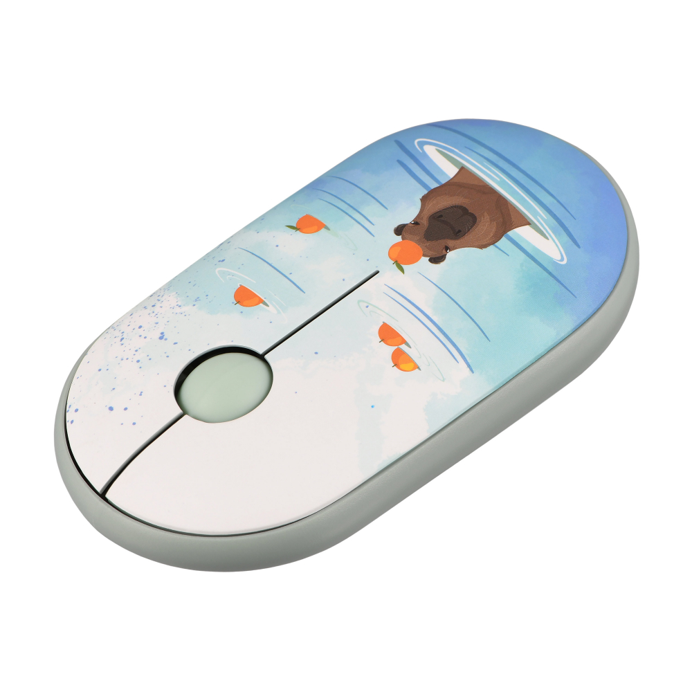 Мышь 2E MF300 CAPYBARA:TANGERINE Silent WL BT, зелёный