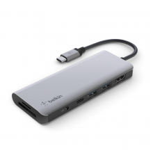 Хаб Belkin USB-C 7в1 HDMI/2хUSB-A/USB-C/SD/microSD/jack3.5