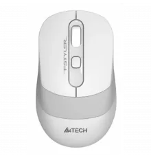 Мышь A4Tech Fstyler FG10S белый/серый оптическая (2000dpi) silent беспроводная USB для ноутбука (4but)
