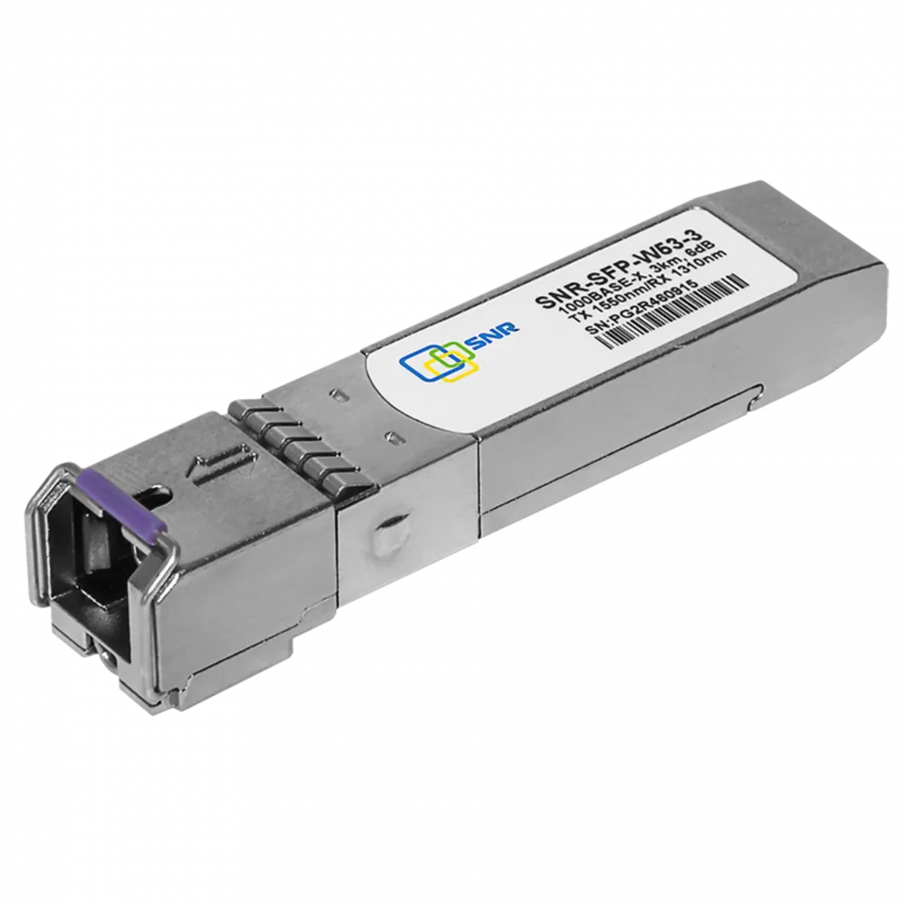 Модуль SFP WDM, 1550нм, индустриальный, до 3 км (6dB)