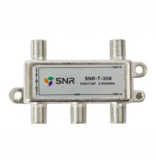 Ответвитель абонентский SNR-T-308 на 3 отвода, вносимое затухание IN-TAP 8dB.