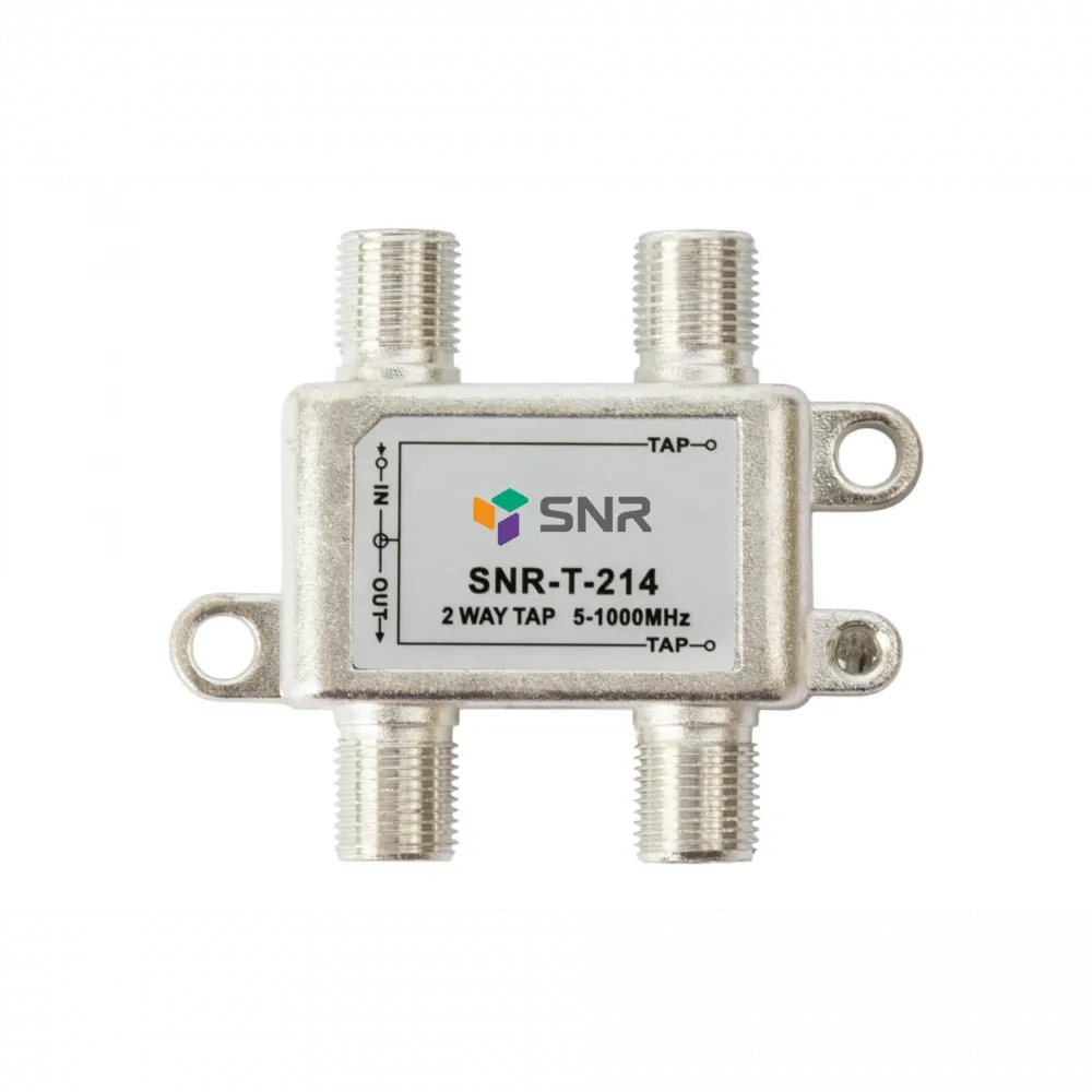 Ответвитель абонентский SNR-T-214 на 2 отвода, вносимое затухание IN-TAP 14dB