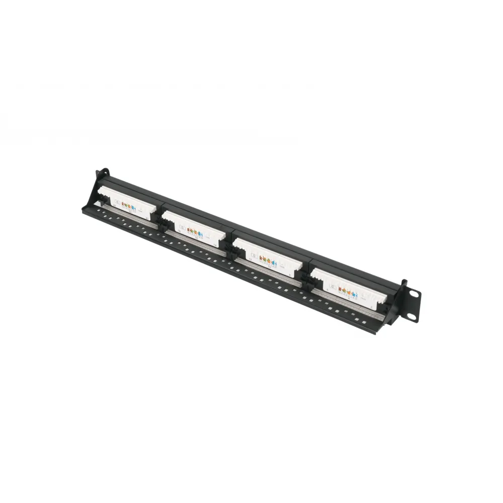 Коммутационная панель Pixietech 19" 1U 24 порта Cat.6 неэкранированная