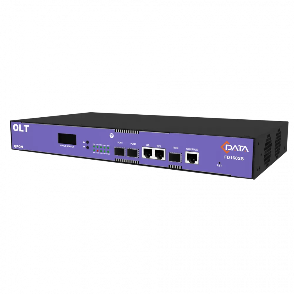 OLT C-DATA FD1602S-B1: 2xGPON (SFP), 2xGE, 1xSFP+, блок питания AC