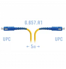 Патчкорд оптический SC/UPC SM G.657.A1 5 метров