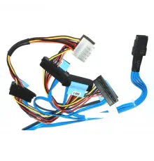 Кабель miniSAS-4SATA with Power внутренний, для серверов Dell R410 для подключения контроллеров SAS6iR