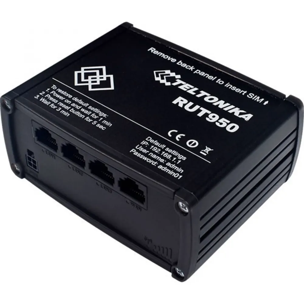 Промышленный Wi-Fi/4G маршрутизатор Teltonika RUT950