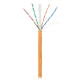 Кабель NETLAN U/UTP 4 пары, Кат.6 (Класс E), 250МГц, одножильный, BC (чистая медь), внешний, PE до -40C, черный, 305м
