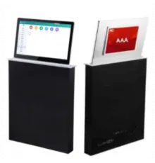 TS-8202A, ультратонкий моторизированный LCD монитор 15.6 и вторым LCD экраном 10.1