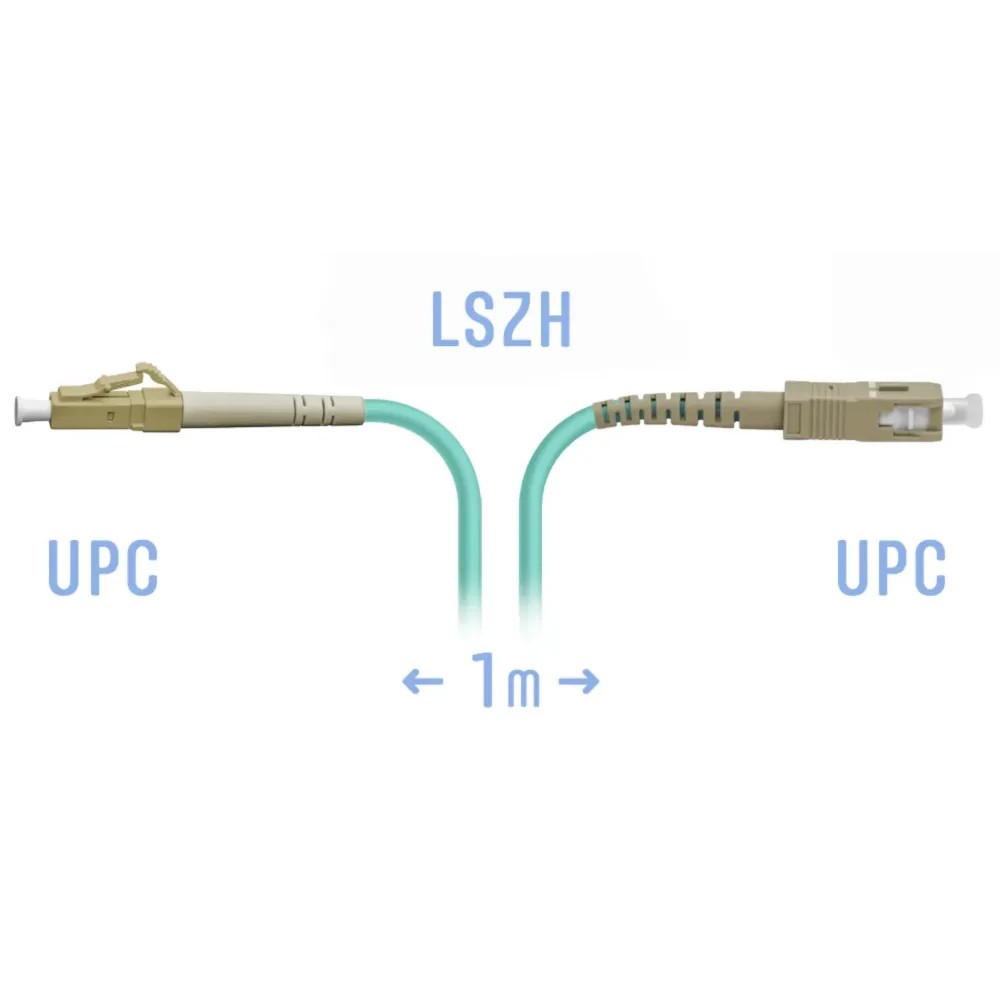 Патчкорд оптический LC/UPC-SC/UPC MM 1 метр