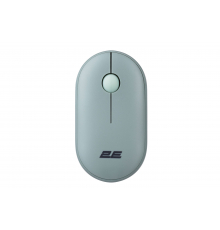Мышь 2E MF300 Silent, WL/BT, пепельно-зелёный
