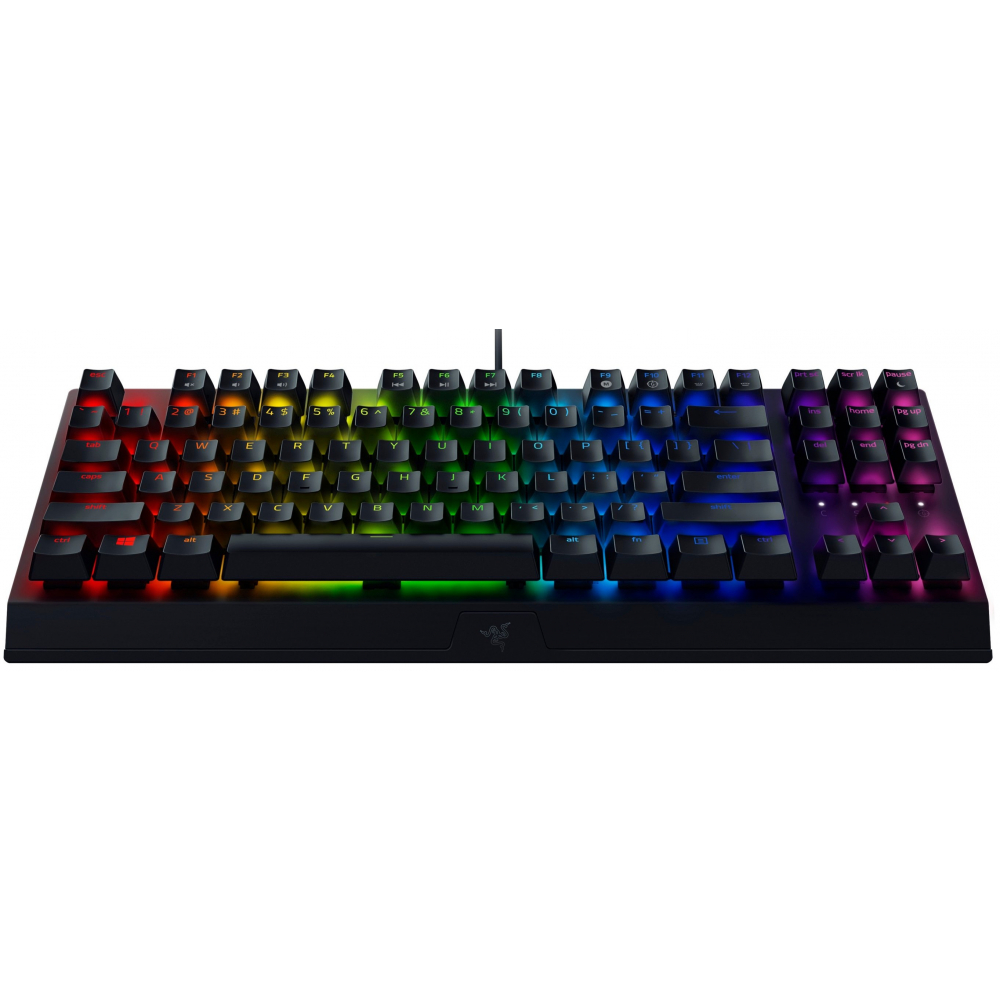 Клавиатура механическая Razer BlackWidow V3 TKL 87key, Green Switch, USB-A, EN/RU, RGB, чёрный