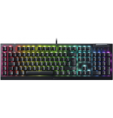 Клавиатура механическая Razer BlackWidow V4 X, 110key, Yellow Switch, USB-A, EN/RU, RGB, чёрный