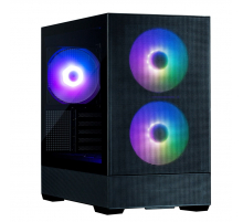 Корпус Zalman P30 Air без БП, 1xUSB3.0, 1xUSBType-C, 3x140мм ARGB, VGA 392мм, LCS ready, TG Side Panel, mATX, чёрный