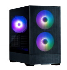 Корпус Zalman P30 Air без БП, 1xUSB3.0, 1xUSBType-C, 3x140мм ARGB, VGA 392мм, LCS ready, TG Side Panel, mATX, чёрный