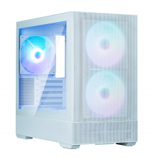 Корпус Zalman P30 Air без БП, 1xUSB3.0, 1xUSBType-C, 3x140мм ARGB, VGA 392мм, LCS ready, TG Side Panel, mATX, белый