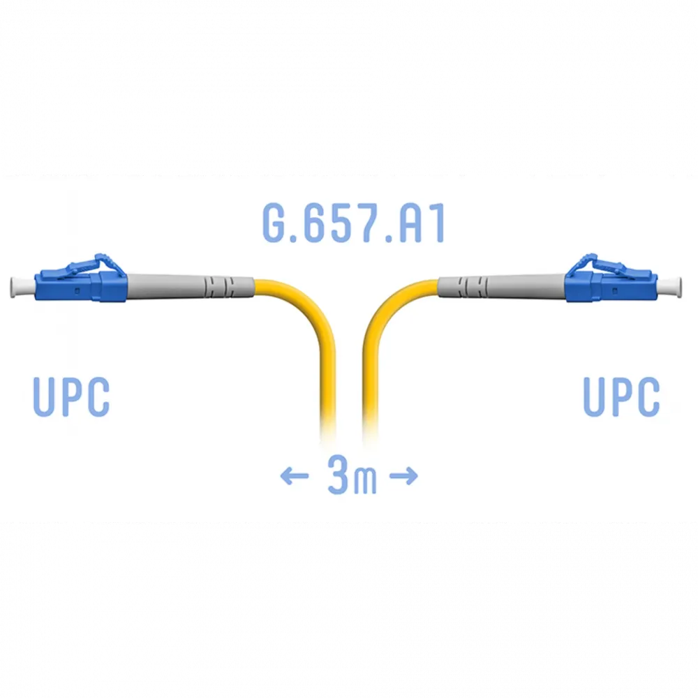 Патчкорд оптический LC/UPC SM G.657.A1 3 метра