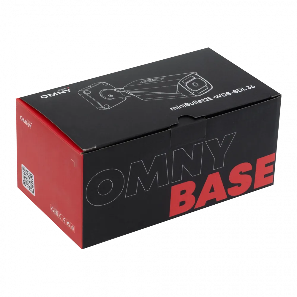 Камера сетевая буллет 2Мп OMNY BASE miniBullet2E-WDS-SDL-C v2 36