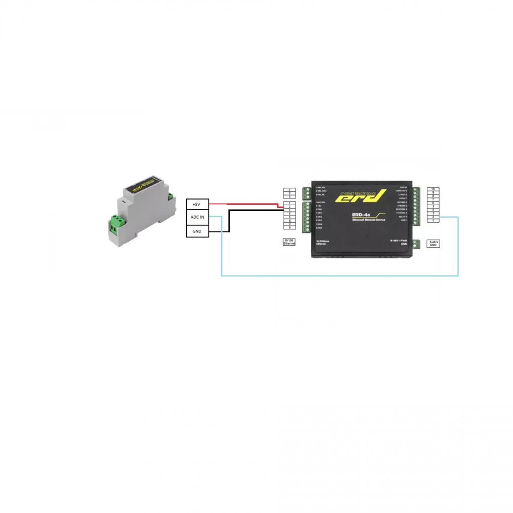 Датчик напряжения Phase Analyser-DIN с аналоговым выходом для DIN-рейки