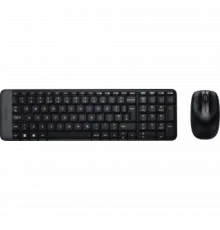 Клавиатура + мышь Logitech MK220 клав:черный мышь:черный USB беспроводная (920-003161)