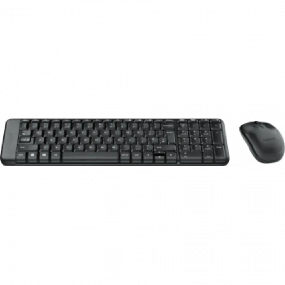 Клавиатура и мышь Logitech MK220 черные беспроводные USB