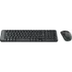 Клавиатура и мышь Logitech MK220 черные беспроводные USB