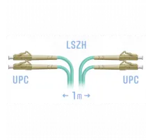 Патчкорд оптический LC/UPC MM Duplex, 1 м