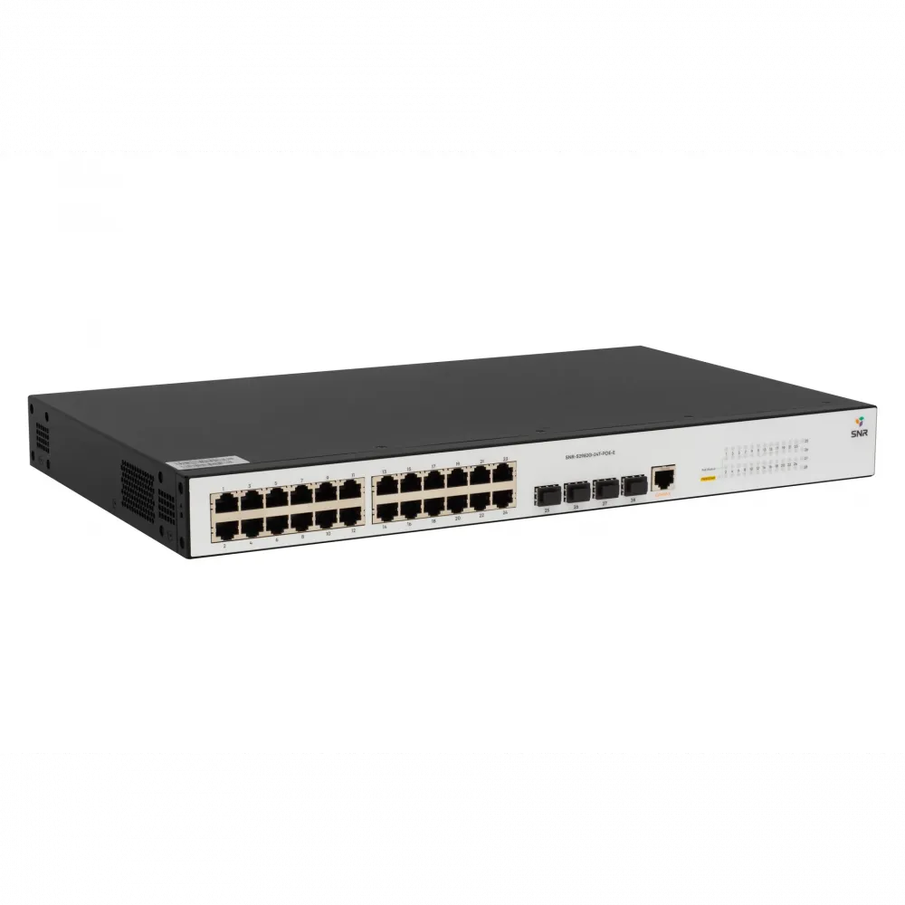 Управляемый POE коммутатор уровня 2 SNR-S2982G-24T-POE-E