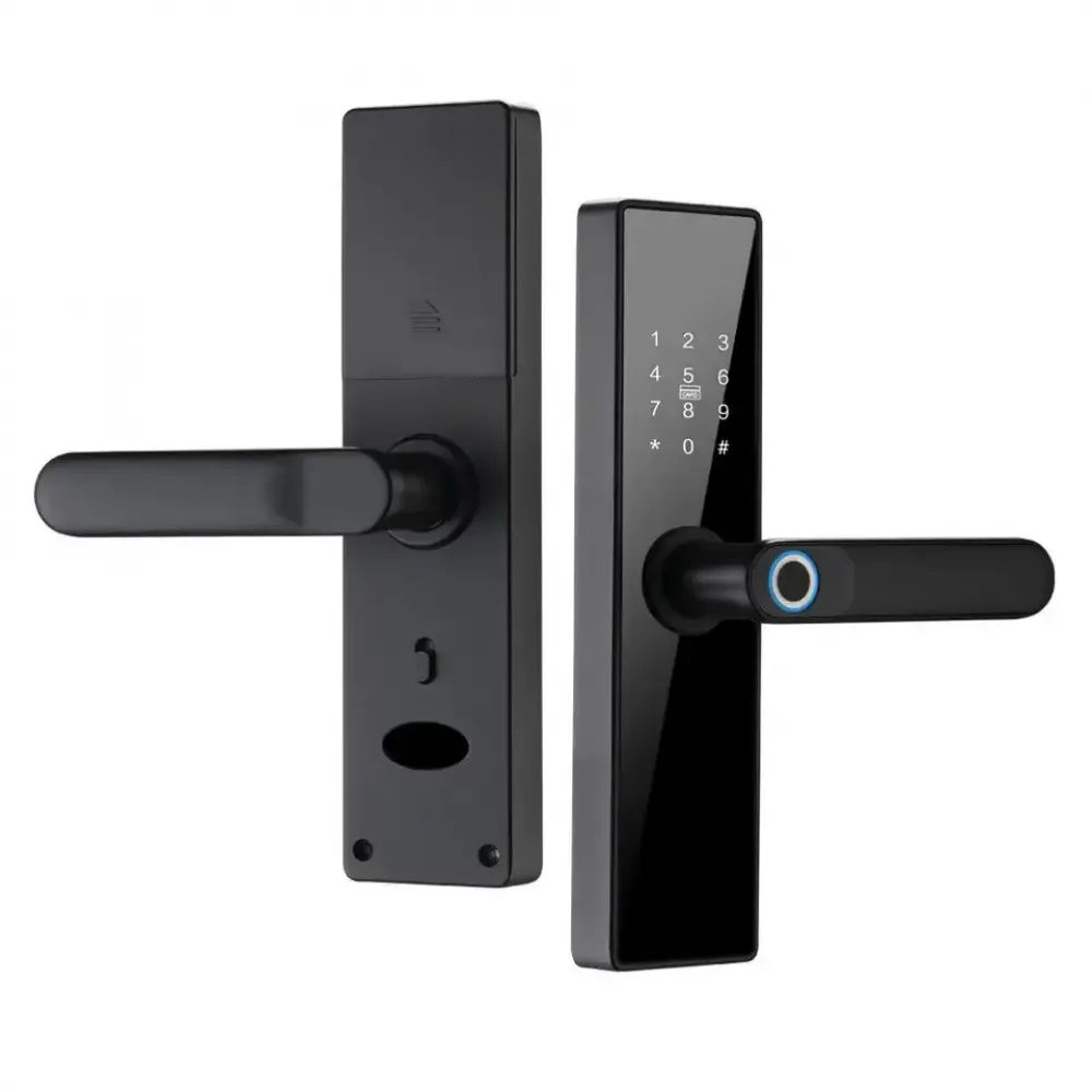 Дверной Wi-Fi замок Tuya Smart PST-HR04 с отпечатком пальца, кодом и картой