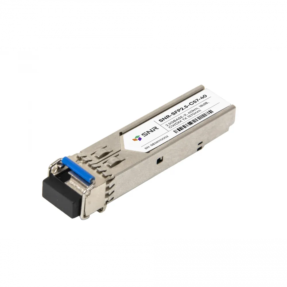 Модуль SFP 2.5G CWDM оптический, дальность до 40км (18dB), 1570нм
