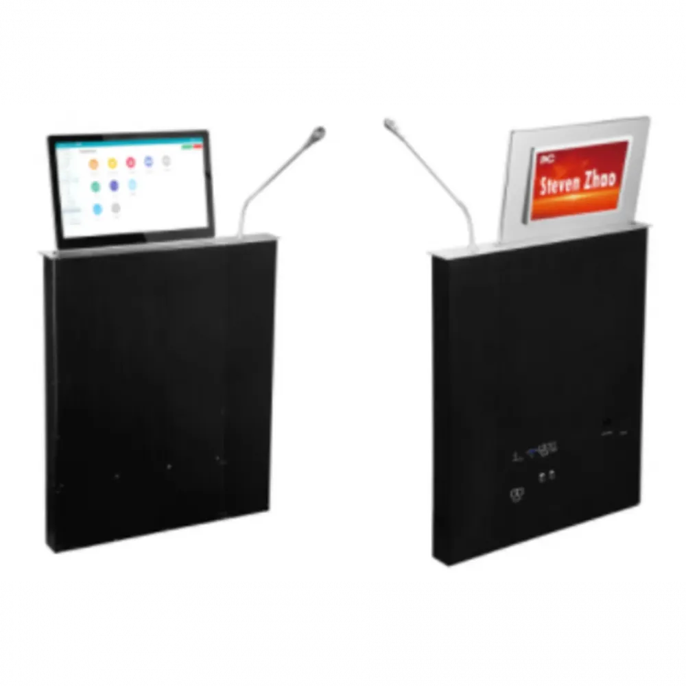 Ультратонкий моторизированный LCD монитор 21.5" TS-FE215MT с микрофоном и вторым LCD экраном 10.1"