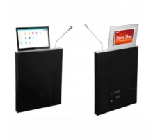 TS-FE215MT, ультратонкий моторизированный LCD монитор 21.5 с микрофоном и вторым LCD экраном 10.1