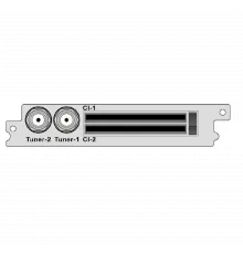 2-канальный демодулятор DVB-T2 / T / C, 2 * CI для DCP-1000Pro