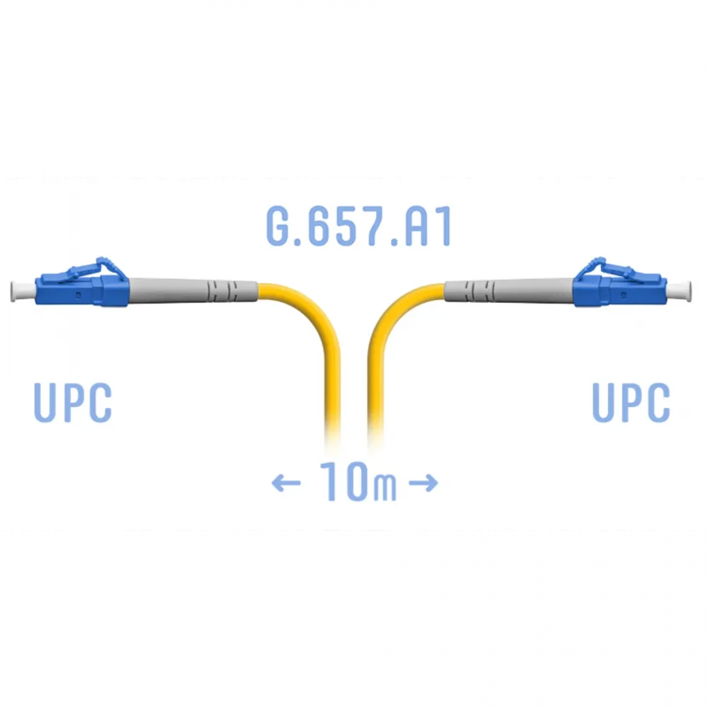 Патчкорд оптический LC/UPC SM G.657.A1 10 метров
