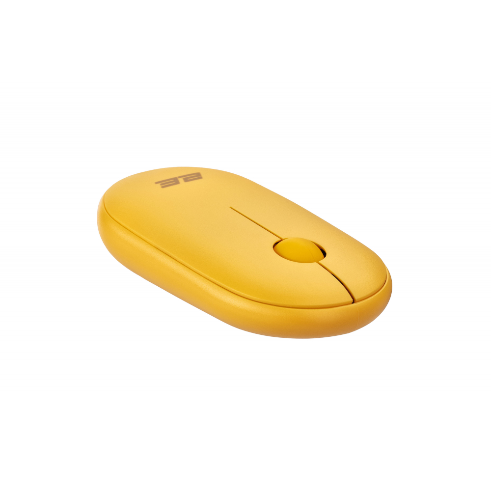 Мышь 2E MF300 Silent беспроводная (WL/BT) — жёлтый