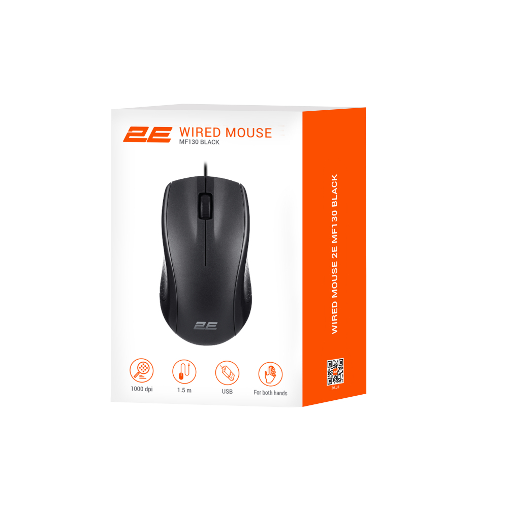 Мышь 2E MF130 USB-A чорна