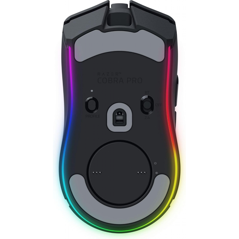 Мышь Razer Cobra Pro, RGB, USB-A/WL/BT, чёрный