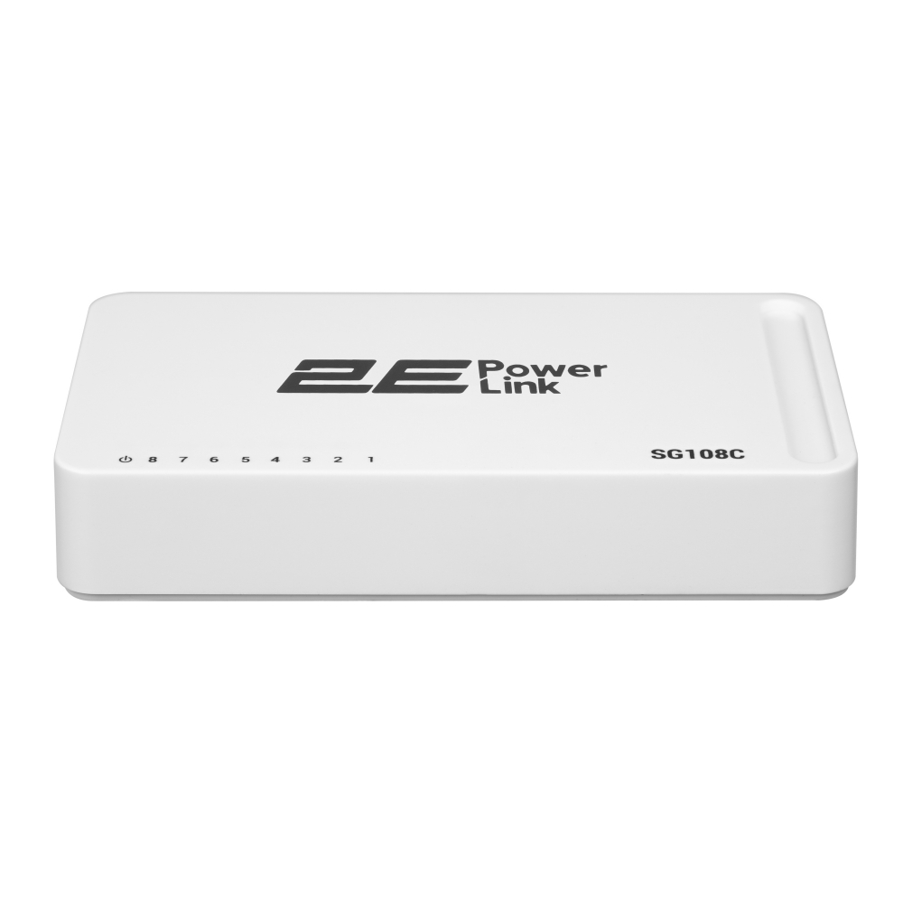 Коммутатор 2E PowerLink SG108C, 8 портов Gigabit, неуправляемый