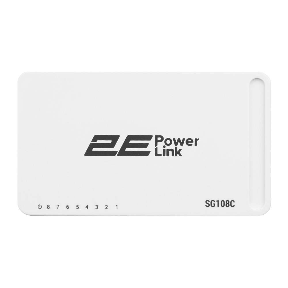 Коммутатор 2E PowerLink SG108C, 8 портов Gigabit, неуправляемый